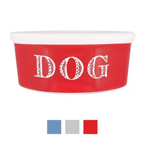 Harry Barker Cape Cod Ceramic Dog Bowl, Red, 9-cup