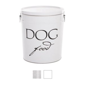 Harry Barker Classic Dog Food Storage Canister, White, Medium