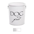 Harry Barker Classic Dog Food Storage Canister, White, Large