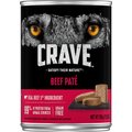 Crave Beef Pate Grain-Free Canned Dog Food, 12.5-oz, case of 12