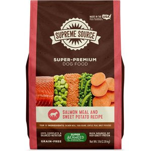 Supreme Source Grain-Free Salmon Meal & Sweet Potato Recipe Dry Dog Food, 5-lb bag