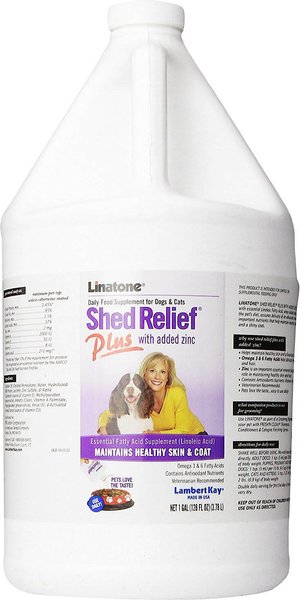 PetAg Linatone Shed Relief Plus with Zinc Dog & Cat Supplement, 1-gal bottle slide 1 of 5