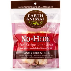 Earth Animal No-Hide Grass-Fed Beef Small Natural Rawhide Alternative Dog Chews, 2 count