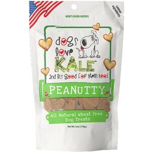 Dogs Love Us Dogs Love Kale Peanutty Wheat & Gluten Free Dog Treats, 6-oz bag