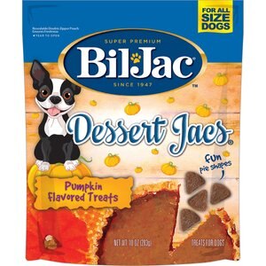 Bil-Jac Dessert Jacs Pumpkin Flavored Dog Treats, 10-oz bag