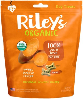 Riley's Organic Sweet Potato Recipe Biscuit Dog Treat, 5-oz bag, slide 1 of 1