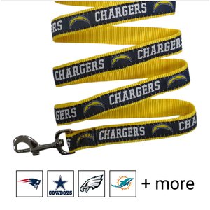 Pets First NFL Nylon Dog Leash, Los Angeles Chargers, Large: 6-ft long, 1-in wide