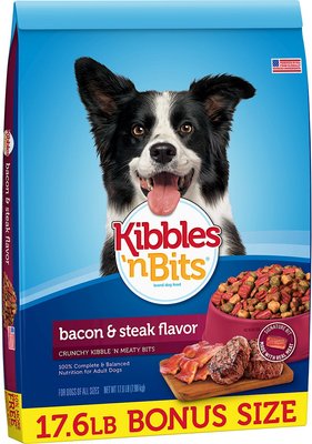 Kibbles 'n Bits Bacon & Steak Flavor Dry Dog Food, slide 1 of 1