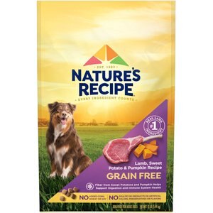 Nature's Recipe Grain-Free Lamb, Sweet Potato & Pumpkin Recipe Dry Dog Food, 12-lb bag