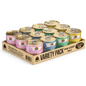 Weruva Paw Lickin' Pals Variety Pack Grain-Free Canned Cat Food, 3-oz, case of 24