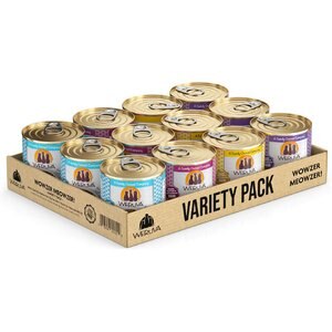 Weruva The 10 Ounce Pounce Variety Pack Grain-Free Canned Cat Food, 10-oz, case of 12