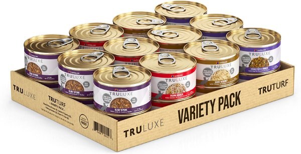 Weruva TruLuxe TruTurf Variety Pack Grain-Free Canned Cat Food, 3-oz, case of 24 slide 1 of 9
