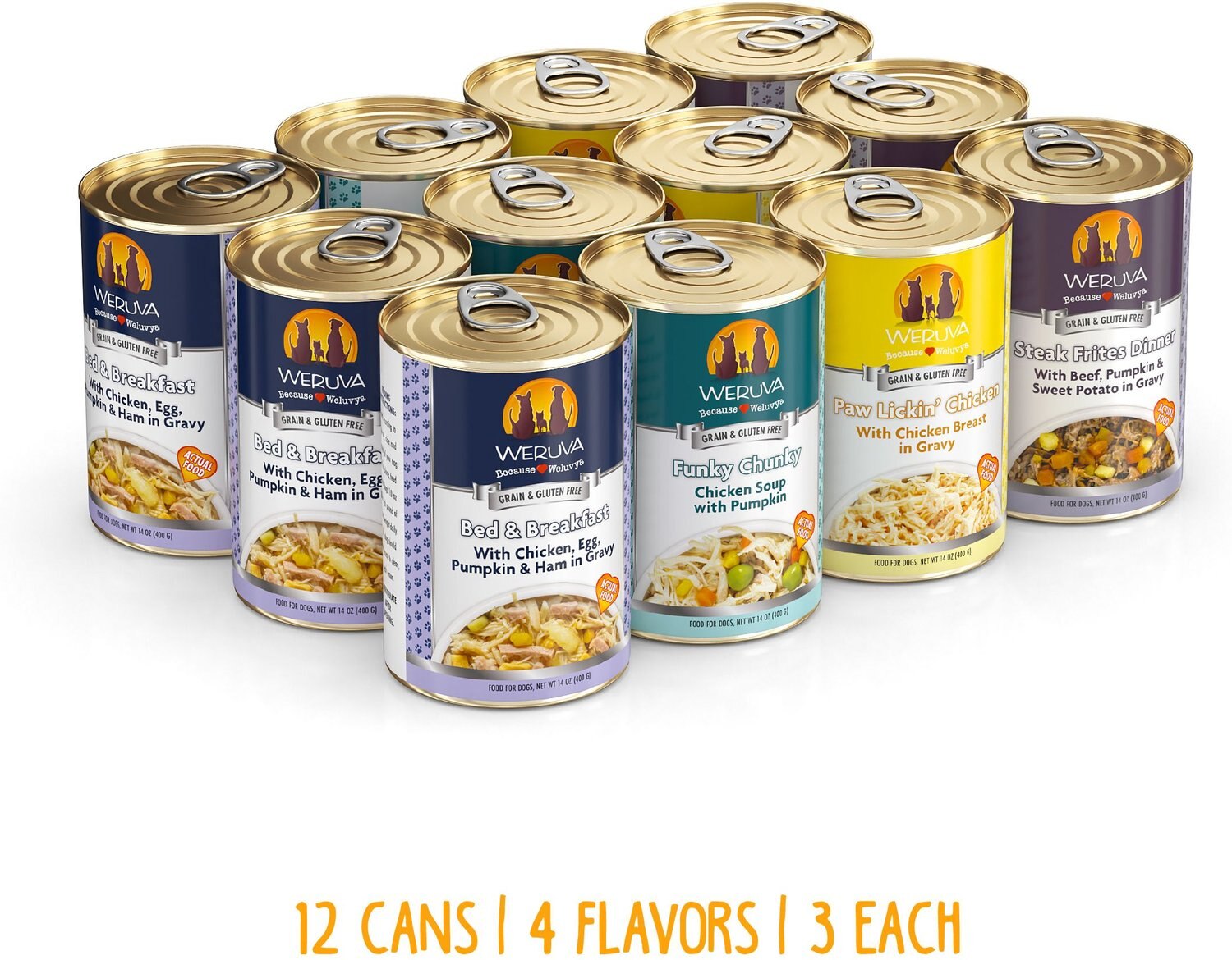 WERUVA Baron's Batch Variety Pack Grain-Free Canned Dog ...