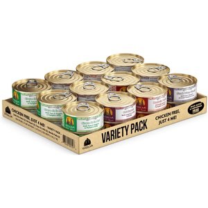 Weruva Chicken-Free Just 4 Me Variety Pack Grain-Free Canned Dog Food, 5.5-oz, case of 24