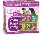 Weruva Dogs in the Kitchen Pooch Pouch Party! Variety Pack Grain-Free Dog Food Pouches, 2.8-oz, pack o...