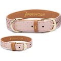 FriendshipCollar Puppy Love Leather Dog Collar with Friendship Bracelet, X-Small: 11 to 14-in neck, 3/4-in wide