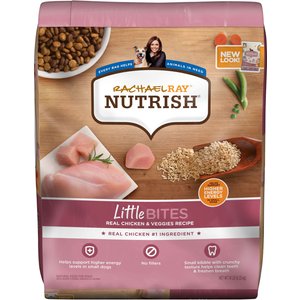 Rachael Ray Nutrish Little Bites Small Breed Real Chicken & Veggies Recipe Dry Dog Food, 14-lb bag