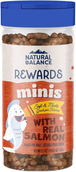 Natural Balance Limited Ingredient Diets Mini Rewards Salmon Formula Dog Treats, 5.3-oz jar slide 1 of 9