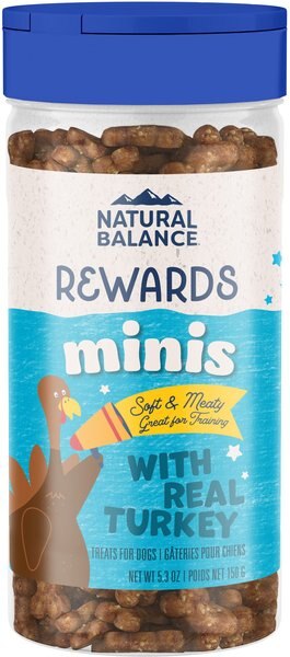 Natural Balance L.I.D. Limited Ingredient Diets Mini Rewards Turkey Formula Dog Treats, 5.3-oz jar slide 1 of 9