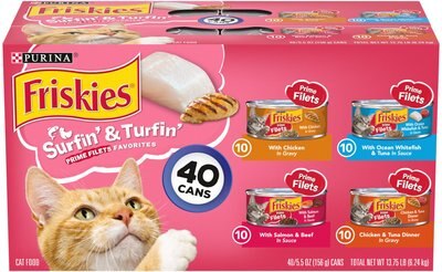 Friskies Surfin' & Turfin' Favorites Variety Pack Canned Cat Food, slide 1 of 1