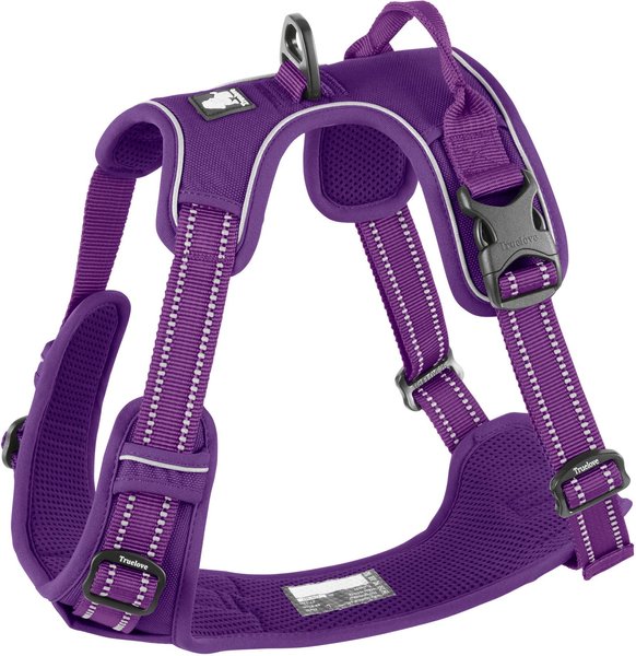 Chai's Choice Premium Outdoor Adventure 3M Polyester Reflective Front Clip Dog Harness, Purple, Large: 27 to 32-in chest slide 1 of 11