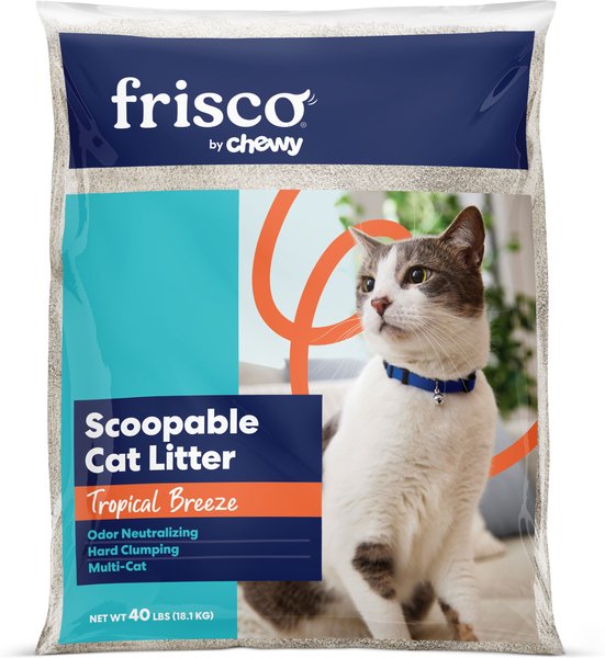 Frisco Tropical Breeze Scented Clumping Clay Cat Litter, 40-lb bag slide 1 of 6