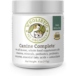 Wholistic Pet Organics Canine Complete Powder Multivitamin for Dogs, 4-oz