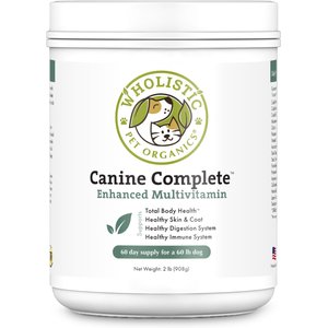 Wholistic Pet Organics Canine Complete Powder Multivitamin for Dogs, 2-lb