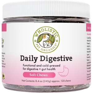 Wholistic Pet Organics Digest-All Plus Soft Chews Supplement, 120 count