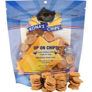 Kona's Chips Up On Chips Round Chicken Jerky Dog Treats, 8-oz