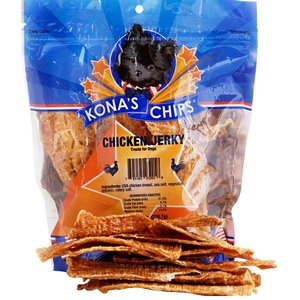 Kona's Chips Chicken Jerky Dog Treats, 8-oz bag