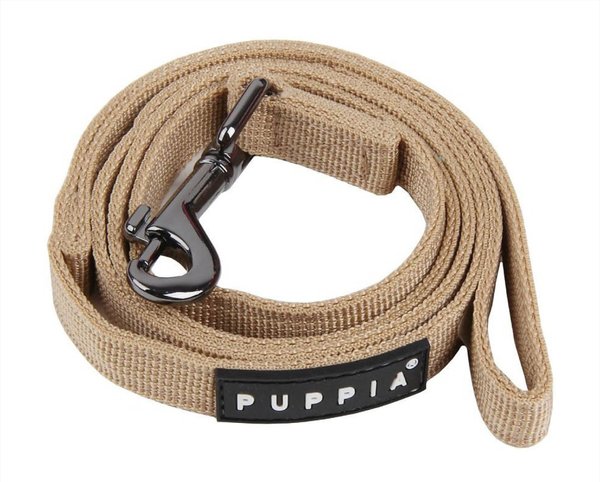 Puppia Two-Tone Polyester Dog Leash, Beige, Medium: 3.94-ft long, 0.6-in wide slide 1 of 3