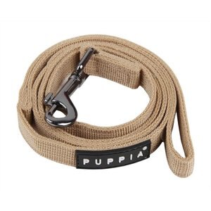 Puppia Two-Tone Polyester Dog Leash, Beige, Medium: 3.94-ft long, 0.6-in wide
