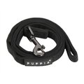 Puppia Two-Tone Polyester Dog Leash, Black, Large: 4.59-ft long, 0.8-in wide