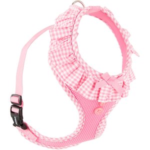 Puppia Vivien A Style Polyester Back Clip Dog Harness, Pink, Large: 20 to 29-in chest
