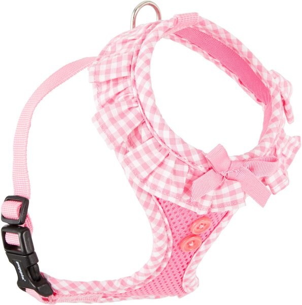 Puppia Vivien A Style Polyester Back Clip Dog Harness, Pink, Small: 12 to 17.5-in chest slide 1 of 9