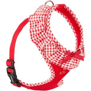 Puppia Vivien A Style Polyester Back Clip Dog Harness, Red, Medium: 15 to 22-in chest
