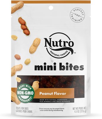 Nutro Mini Bites Peanut Flavor Dog Treats, slide 1 of 1