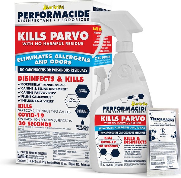 Performacide Kills Parvo Disinfectant & Deodorizer Kit, 32-oz bottle slide 1 of 5