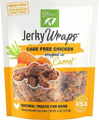 Only Natural Pet Jerky Wraps Chicken & Carrot Grain-Free Dog Treats, slide 1 of 1