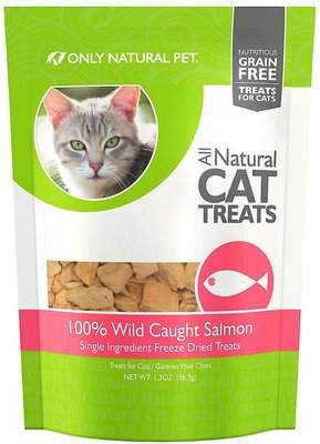 Only Natural Pet Wild Caught Salmon Grain-Free Freeze-Dried Cat Treats, slide 1 of 1