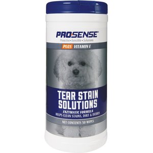 Pro-Sense Plus Tear Stain Solutions Dog Wipes, 50 count