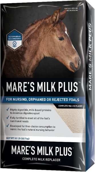 Buckeye Nutrition Mare's Milk Plus Milk Replacer Powder Horse Supplement, 40-lb bag slide 1 of 7