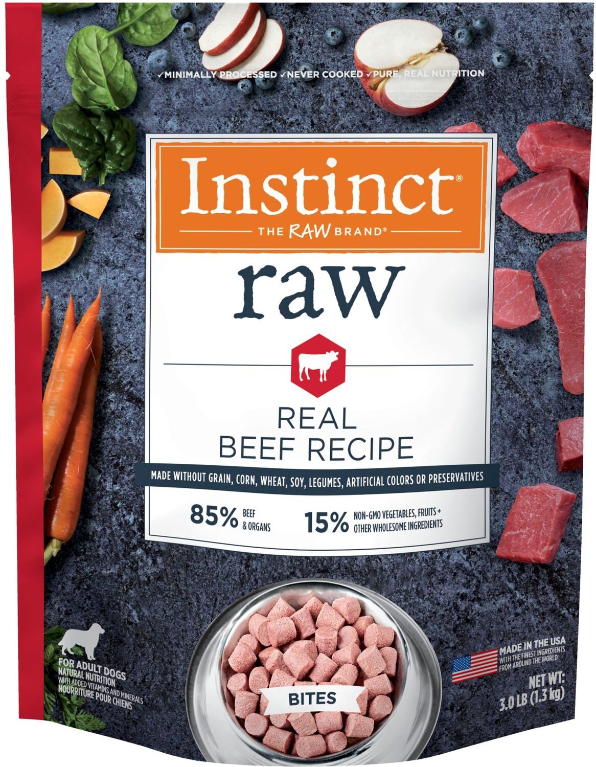 INSTINCT Frozen Raw Bites Grain-Free 