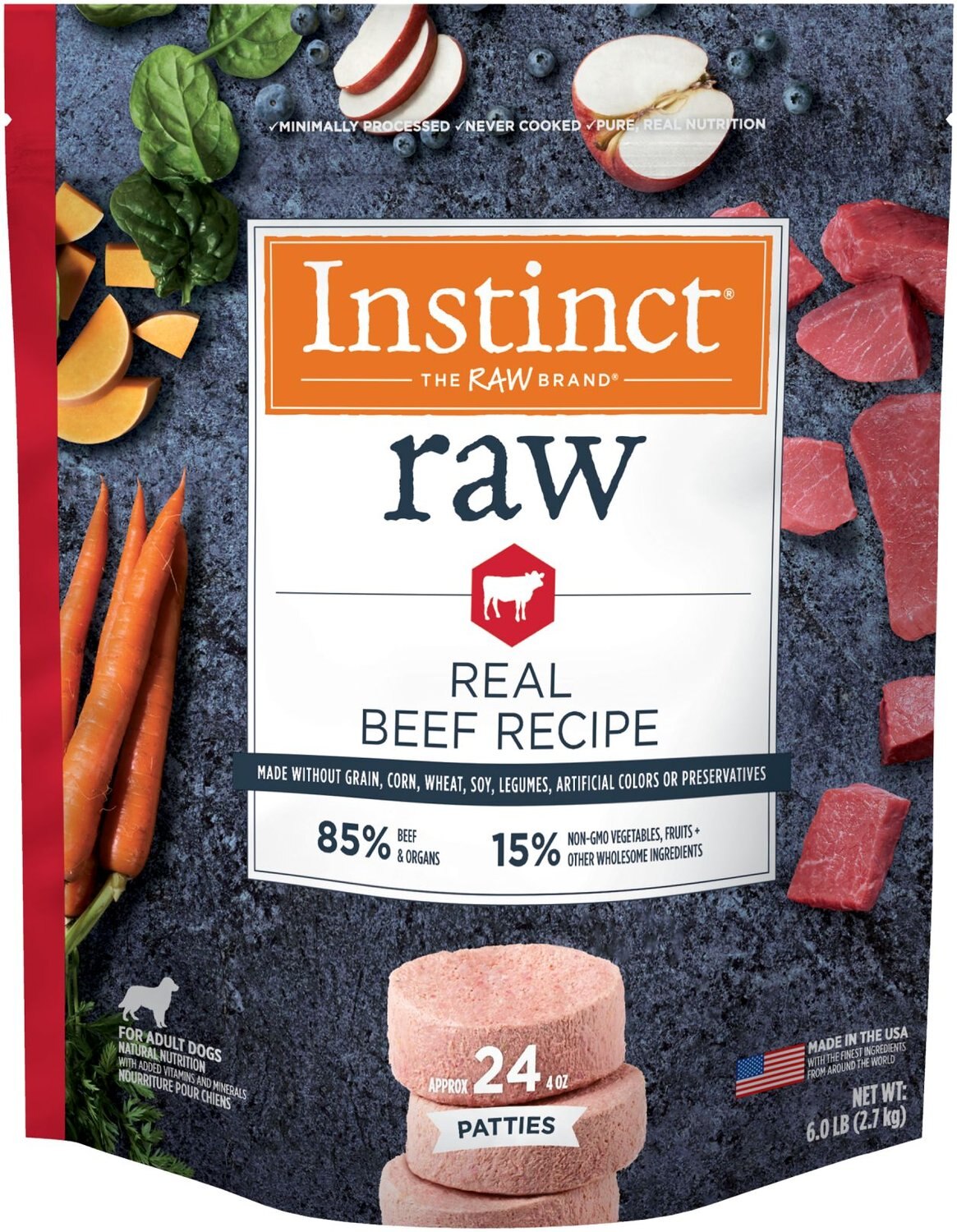 INSTINCT Frozen Raw Patties Grain-Free 