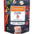 Instinct Frozen Raw Patties Grain-Free Real Beef Recipe Dog Food, 6-lb bag