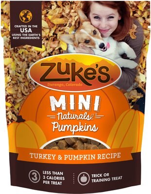 Zuke's Mini Naturals Pumpkins Turkey & Pumpkin Recipe Dog Treats, slide 1 of 1