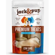 Jack & Pup Cow Ear Dog Treats, 15 count