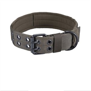 OneTigris Nylon Military Dog Collar, Ranger Green, Medium: 14.6 to 17.7-in neck, 1.5-in wide