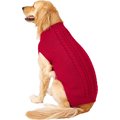 Frisco Dog & Cat Cable Knitted Sweater, Red, XX-Large